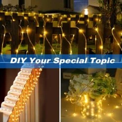 LED Rope Lights Battery Operated 8 Modes Timer Fairy String Lights With Remote,40Ft 120 LEDs Outdoor Tube Light Waterproof For Christmas Bedroom Patio Pool Garden Boat Camping Décor (Warm White) -Xmas Lighting Shop 716RJ0ym81L. AC SL1300