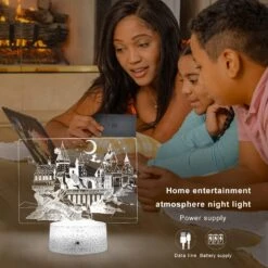 JunHang Harry Gifts Night Light For Kids Hogwarts Castle 3D Illusion Lamp 16 Colors Changing With Remote Control Cool Stuff Magic Gifts For Boys Girls Christmas Birthday -Xmas Lighting Shop 716Un29fSgL. AC SL1500