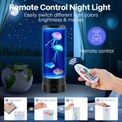 Jellyfish Lava Lamp, Color Changing Jellyfish Tank Aquarium Lamps, Bedroom Desktop Sleep Lamp, Night Light For Kids Room Decor, Relax Birthdays Christmas Gifts For Girls Boys Adults -Xmas Lighting Shop 716ubFq2LZL. AC SL1500