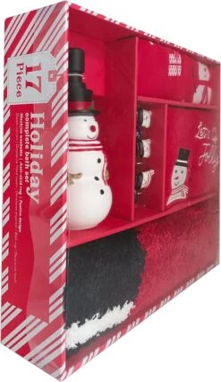 Indecor Home 17-Piece Snowman Christmas Holiday Bathroom Decoration Accessory Set | Bath Rug/Mat | Resin Soap/Lotion Pump Dispenser | Shower Curtain | 12 Resin Hooks | 2 Hand Towels | Gift Box Set -Xmas Lighting Shop 717JTSUTgpL. AC SL1500