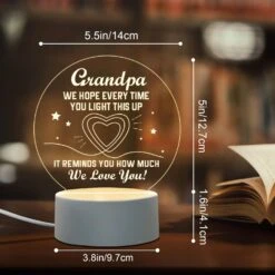 Afterprints Gifts For Grandpa, Grandpa Birthday Gifts Engraved Night Light, Grandpa Fathers Day Lamp Gifts, Personalized Gifts For Grandpa, Best Christmas Present For Grandfather -Xmas Lighting Shop 717Q4KZWQWL. AC SL1500
