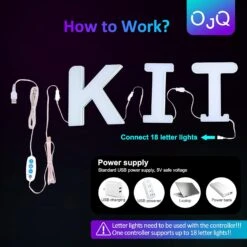 LED Letter Marquee Sign Lights - Lighted Letter Glitter Alphabet Music Sync Color Changing Letters Lights For Boy Girl Gift Birthday Christmas Wedding Home Bar Wall Night Light Decoration (Controller) -Xmas Lighting Shop 717RMn2cZ5L. AC SL1500