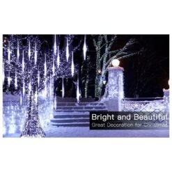 GENERIC Christmas Lights, Meteor Shower Lights, Outdoor Decoration Light, Waterproof Icicle Lights Falling Rain String Lights For Halloween Tree Party Garden Patio Porch Decoration (Multi-Colored) 15 GENERIC Christmas Lights, Meteor Shower Lights, Outdoor Decoration Light, Waterproof Icicle Lights Falling Rain String Lights For Halloween Tree Party Garden Patio Porch Decoration (Multi-Colored) -Xmas Lighting Shop 717V8AdPaAL. AC SR10001000