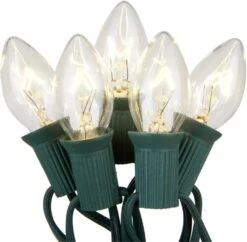 SUNSGNE 25 Pack C7 Clear Replacement Bulbs Christmas Light Bulbs, Outdoor Patio String Light Bulbs, C7 Night Light Replacement Bulbs, E12/C7 Candelabra Base, 5 Watt- Clear 11 SUNSGNE 25 Pack C7 Clear Replacement Bulbs Christmas Light Bulbs, Outdoor Patio String Light Bulbs, C7 Night Light Replacement Bulbs, E12/C7 Candelabra Base, 5 Watt- Clear -Xmas Lighting Shop 717ayjLrXZS. AC SL1500