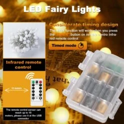 LED Globe String Lights, Total 19.7ft/6m Battery Operated 40 LEDs Globe String Lights 8 Mode Fairy String Lights Waterproof Christmas Fairy String Lights Christmas Decoration Long Fairy Lights -Xmas Lighting Shop 717pMc KQwL. AC SL1500