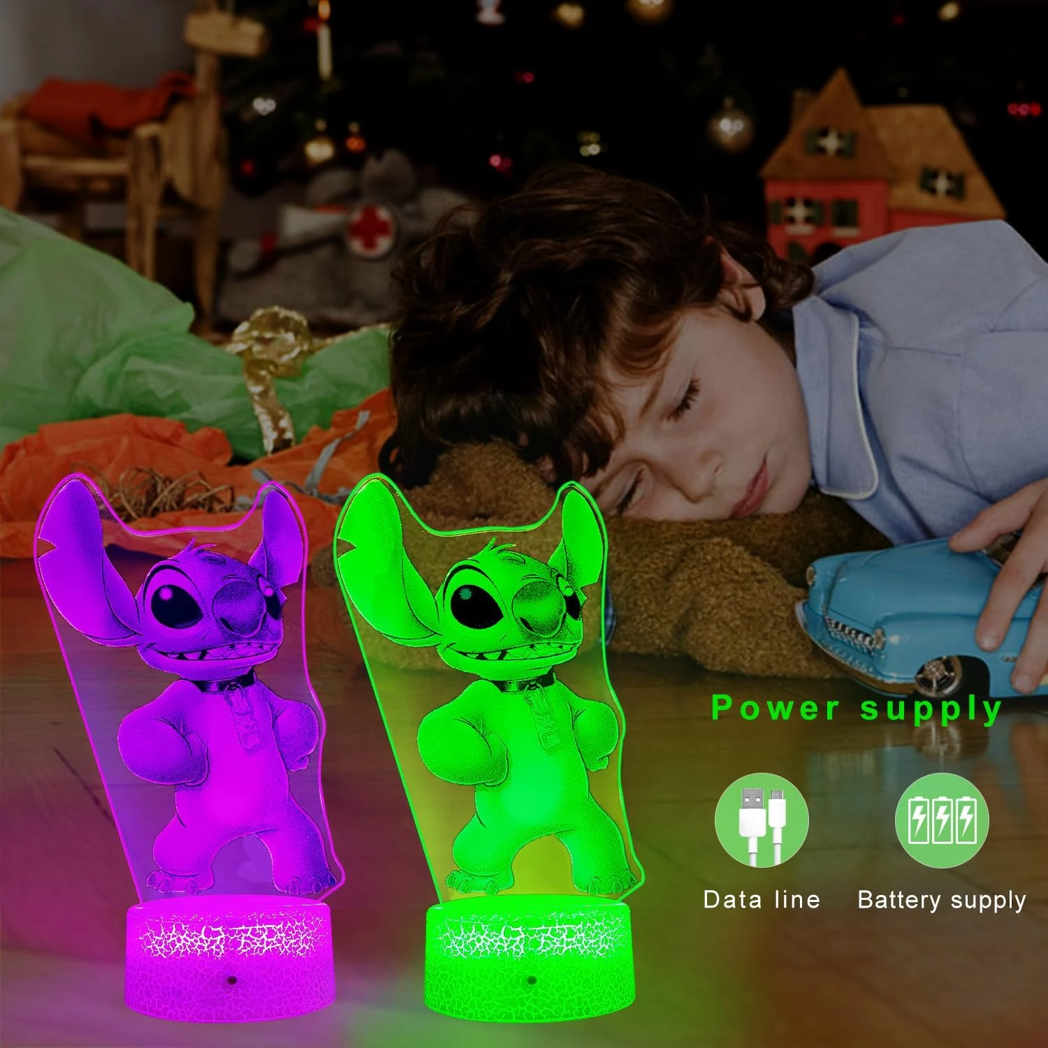 Honfenfa Stitch Light,Stitch Night Light With Remote & Smart Touch,7 Colors + 16 Colors Changing Opreated,Stitch Lamp For Children's Room Decoration,Children's Day Gift, Christmas Gifts 2 Honfenfa Stitch Light,Stitch Night Light With Remote & Smart Touch,7 Colors + 16 Colors Changing Opreated,Stitch Lamp For Children's Room Decoration,Children's Day Gift, Christmas Gifts - Image 2