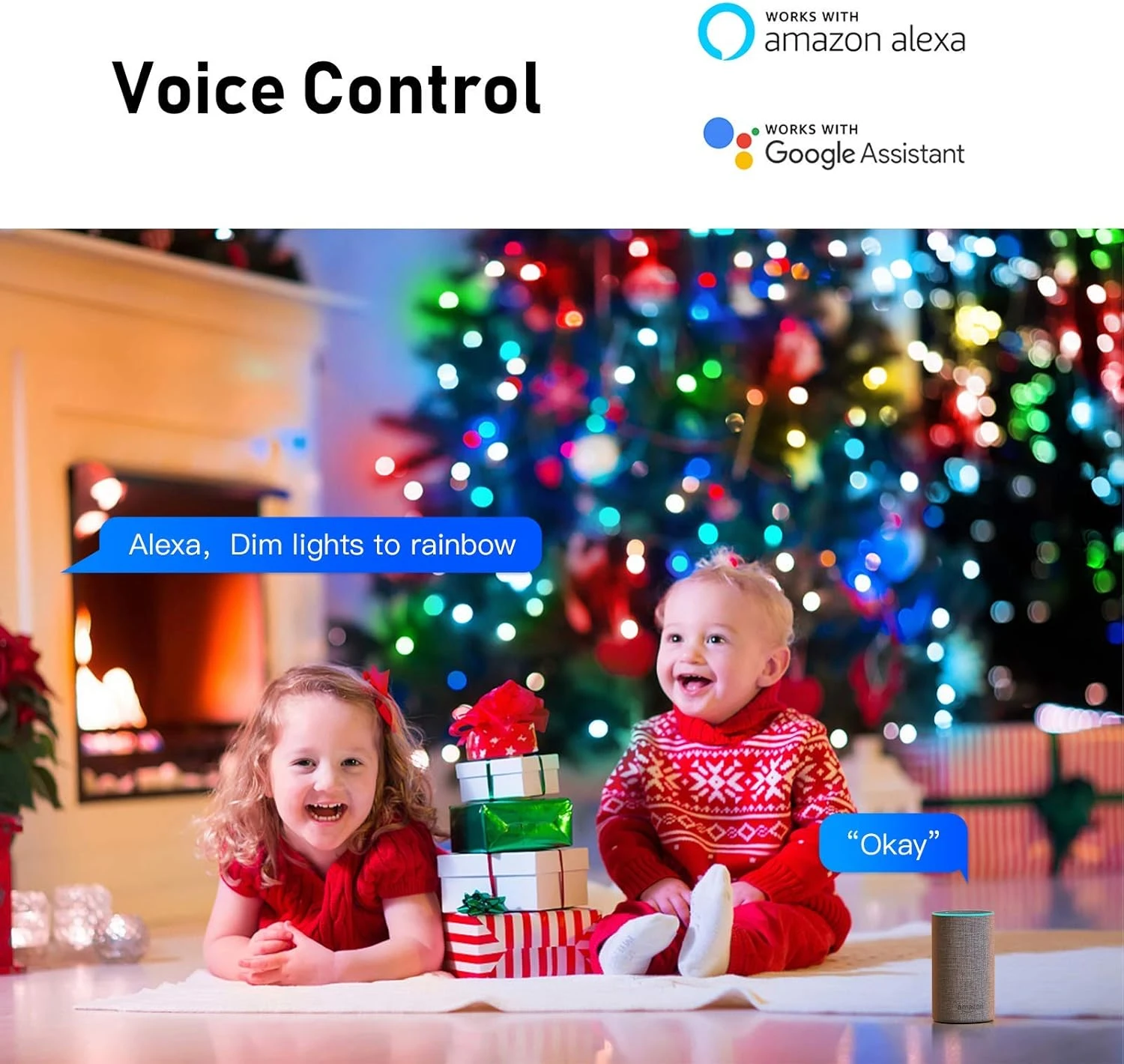 Smart Globe Fairy Lights, 32.8ft Waterproof LED String Lights For Indoor And Outdoor Decor, Voice And App Controlled With Music Sync For Christmas And Party, Compatible With Alexa And Google Home 5 Smart Globe Fairy Lights, 32.8ft Waterproof LED String Lights For Indoor And Outdoor Decor, Voice And App Controlled With Music Sync For Christmas And Party, Compatible With Alexa And Google Home - Image 5