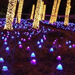 Mushroom Solar Lights, 10pcs Outdoor Solar Garden Lights, 8 Modes Mini Waterproof MMushroom Light For Pathway Landscape Garden Backyard Lawn Halloween Christmas Party Wedding Festival Decoration -Xmas Lighting Shop 718BNdqq1DL. AC SL1000