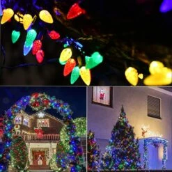 GENERIC STRAWCOR Strawberry Solar Christmas Lights Outdoor,50LED C6 Strawberry Solar Garden LED Lights Christmas Tree Decorations-Multicolor Solar Christmas Decor Lights For Tree, Home Decor -Xmas Lighting Shop 718LEdQLL. AC SL1000