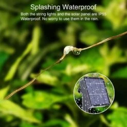 Kolpop Solar String Lights, 78.7FT 240LED Solar Fairy Lights 8 Modes Copper Wire Solar Powered Fairy Lights Outdoor Waterproof For Christmas, Garden, Yard, Party, Camping, Patio, Tree (Multi-Color) -Xmas Lighting Shop 718kGA0rHHL. AC SL1300