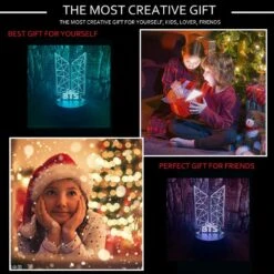Kpop BTS Bangtan Boys 3D LED Optical Illusion Bedroom Decoration Table Lamp With Remote 7 Colors Change Dimmable Acrylic Visual Night Light Birthday Christmas Gift For Child,kids,Teens,Toddlers -Xmas Lighting Shop 718nZRCkUbS. AC SL1000