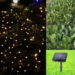 Woohaha Solar Fairy String Lights Outdoor Waterproof, 2 Pack 33ft 100LED Solar Powered String Lights For Christmas Patio Home, Wedding, Party (100LED 2pcs, Warm White) -Xmas Lighting Shop 7199rGMGLVL. AC SL1001