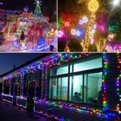 Homeleo Outdoor Christmas Lights Multicolored, 165 Feet/300 LED Super Long String Lights For Patio, Garden, Christmas, Party, Wedding, Bedroom, Indoor Decoration(Multi-Color,8 Lighting Modes) -Xmas Lighting Shop 719b7pkLIjL. AC SL1200