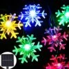 Inngree Solar Christmas Fairy String Lights 20 Ft 30 LED 8 Modes Solar Snowflake Outdoor Waterproof Powered String Lights For Garden Patio Yard Home Christmas Tree Parties(Multicolor)