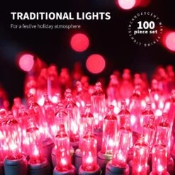 JUSTPRO 100LIGHTS PINK Extra-Bright With End Connectors Christmas Decorative Lights 5.98m UL Certified Mini String Light Set Waterproof For Home Garden Holiday Christmas Tree Party Patio Decor Wedding -Xmas Lighting Shop 71A0Mq4giIL. AC SL1500