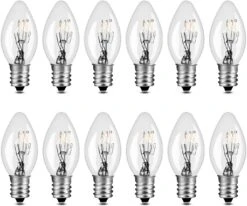 LEDESIGN 7 Watt Night Light Replacement Bulbs, Salt Lamp Light Bulb, Plug-in Night Light, Electric Window Candle Bulb, Night Lamps &Christmas Lights Incandescent E12 Socket C7, 12 Packs -Xmas Lighting Shop 71AOF08qaJL. AC SL1500