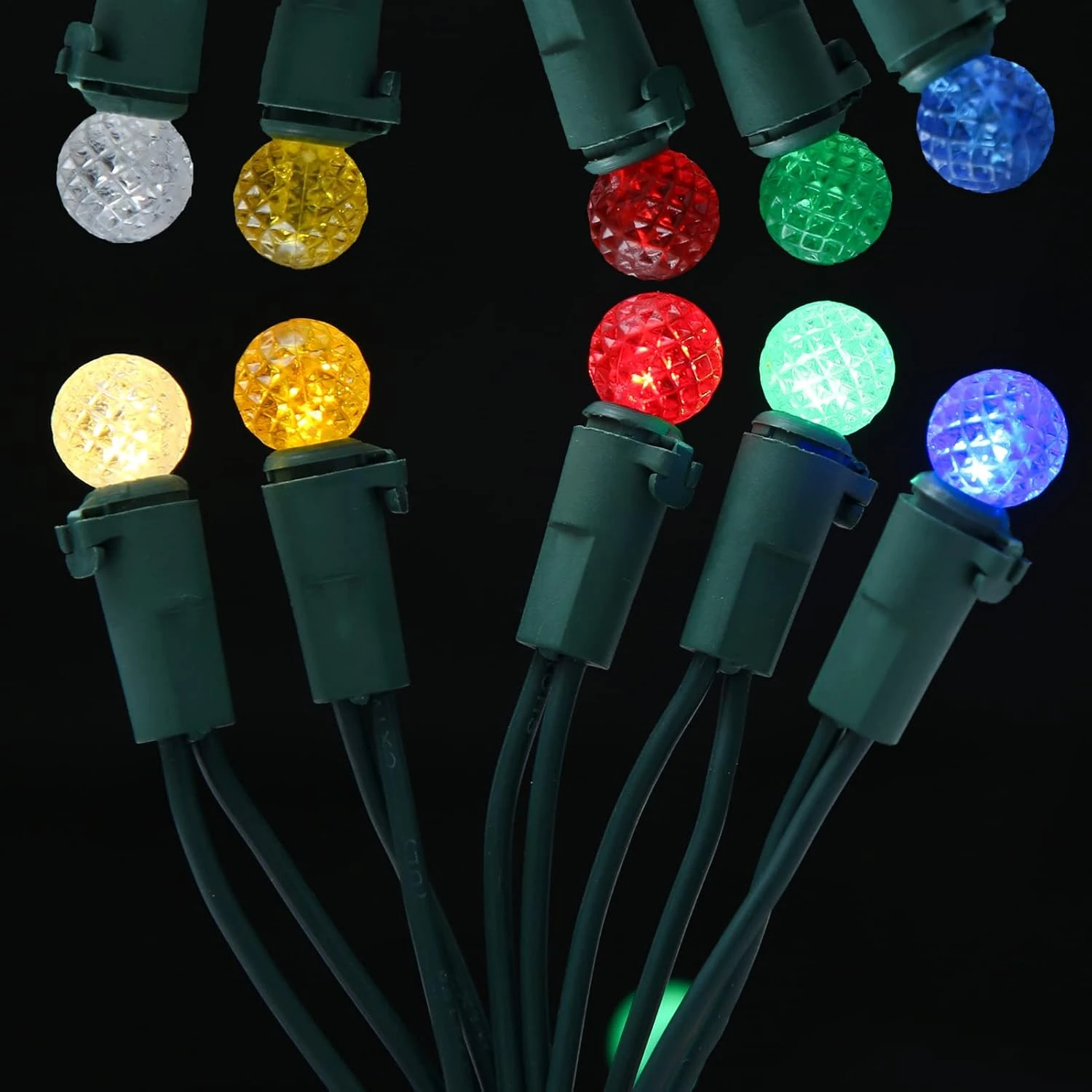 18.6Ft 50 LED Indoor Outdoor Decorative Christmas String Lights, Waterproof Globe Ball Fairy String Lights For Garden, Patio, Fence, Holiday, Party, Balcony (Multi-Colored) 2 18.6Ft 50 LED Indoor Outdoor Decorative Christmas String Lights, Waterproof Globe Ball Fairy String Lights For Garden, Patio, Fence, Holiday, Party, Balcony (Multi-Colored) - Image 2