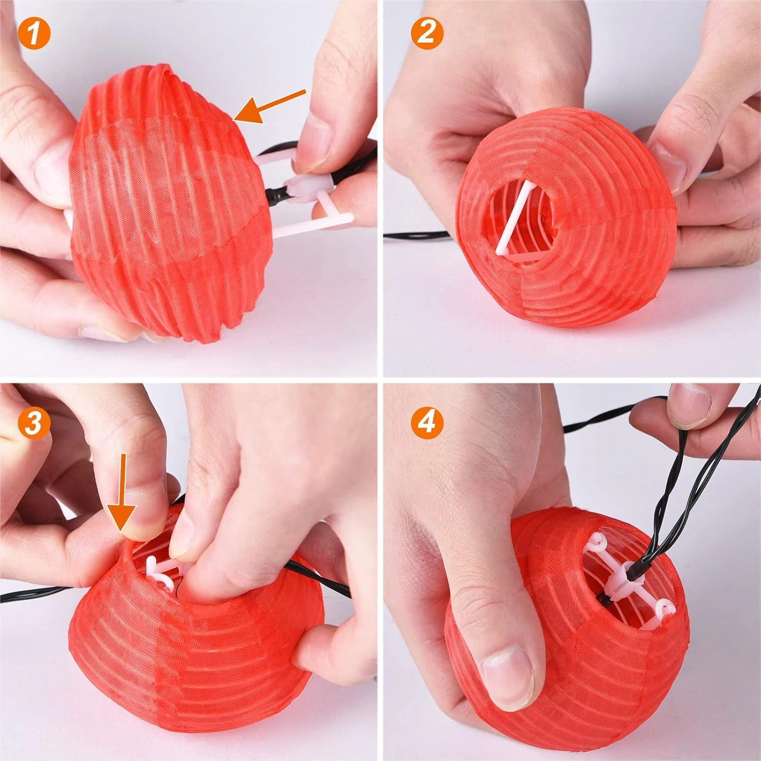 ShuoMei 24Pcs Solar Chinese Lantern String Lights, Chinese New Year Decorations 2023, Decorative Hanging LED Light, Christmas Lights Outdoor For Patio, Garden, Yard, Christmas Decoration (Multicolor) 4 ShuoMei 24Pcs Solar Chinese Lantern String Lights, Chinese New Year Decorations 2023, Decorative Hanging LED Light, Christmas Lights Outdoor For Patio, Garden, Yard, Christmas Decoration (Multicolor) - Image 4