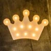 Foaky LED Letter Lights Sign Light Up Letters Sign For Night Light Wedding/Birthday Party Battery Powered Christmas Lamp Home Bar Decoration(White Crown)