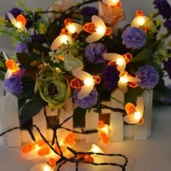 ITICdecor Solar String Lights 30 LED Cute Bee Lights Outdoor Waterproof Starry Light Fairy Decor Light,Wedding Home Gardens Patio Party Christmas Tree Decor(Warm White) -Xmas Lighting Shop 71BKb 4I8S. AC SL1500