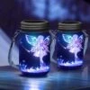 Solar Lantern Fairy Lights, Outdoor Waterproof Solar Garden Decor - 30 LED String Fairy Firefly Jar Lights Solar Powered Lanterns | Decorations For Patio Yard Lawn Party Wedding Christmas- Colorful