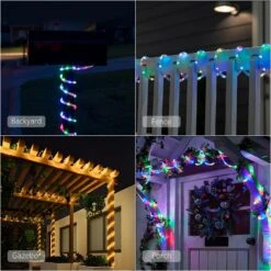 ANJAYLIA 66ft 200 LED Rope Lights Outdoor, Waterproof 16 Colors Changing String Lights Plug In With Remote Control Indoor Twinkle Fairy Lights For Bedroom Garden Party Halloween Christmas Decorations -Xmas Lighting Shop 71C87rgnR3L. AC SL1500