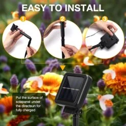 Hommtina Outdoor String Lights Cute Bee Lights, Special Garden Decor Waterproof Star String Lights, Bumble Bee Lights For Patio Yard Garden Grass Wedding Christmas Party Decor(7 Meter 50 Lamp) -Xmas Lighting Shop 71CAK8sA23L. AC SL1500