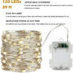 Led Fairy Lights Battery Operated 39Ft 120 LEDs Battery Powered Fairy Lights With Remote, Color Changing Twinkle Lights Battery Operated Fairy String Lights For Bedroom Party Halloween Christmas Decor -Xmas Lighting Shop 71CP5nhVeNL. AC SL1010