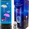 Lava Lamp For Kids, 16 Color Changing Jellyfish Lamp With Remote Control, Fish Aquarium Night Light Mood Table Lamp Bedroom Office Desktop Decoration Halloween Birthdays Christmas Holidays Presents