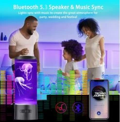 Jellyfish Night Lava Light Lamp With Bluetooth Speaker White Noise Large Size Smart Sensory Synthetic Jelly Fish Tank Mood Lamp, Cool Birthday Christmas All Holiday Gifts For Adults Kids -Xmas Lighting Shop 71CeGNkrgDL. AC SL1500