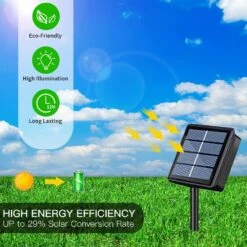 MAOKOT Solar Christmas Lights Outdoor Waterproof Solar String Lights 72ft 8 Modes 200 LED Outdoor Christmas Lights For Garden, Christmas, Xmas Tree Decor,Pack Of 2(Multicolored) -Xmas Lighting Shop 71CjP q3l2L. AC SL1000