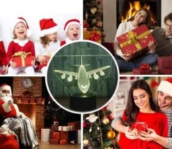 YKLWORLD Airplane Night Light 3D Illusion Lamp 16 Color Changing USB Charging/Battery Powered Touch Control With Remote LED Table Desk Decor Lamps Christmas Birthday Gift For Kid Boy Pilot Plane Lover 11 YKLWORLD Airplane Night Light 3D Illusion Lamp 16 Color Changing USB Charging/Battery Powered Touch Control With Remote LED Table Desk Decor Lamps Christmas Birthday Gift For Kid Boy Pilot Plane Lover -Xmas Lighting Shop 71DWSbMLTfL. AC SL1151