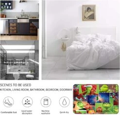 Dudfconh Christmas Shower Curtain Set With Rugs, Toilet Lid Cover Bath Mat ,Christmas Decoration Shower Curtain With 12 Hooks,65 X 70 Inches Waterproof Shower Curtain For Bathroom Set HO165P1 8 Dudfconh Christmas Shower Curtain Set With Rugs, Toilet Lid Cover Bath Mat ,Christmas Decoration Shower Curtain With 12 Hooks,65 X 70 Inches Waterproof Shower Curtain For Bathroom Set HO165P1 -Xmas Lighting Shop 71DgFykRWPL. AC SL1500