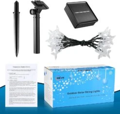 SEMILITS Solar String Lights Outdoor Waterproof 30 Led Fishtail String Lights For Patio Garden Yard Christmas Decor Blue -Xmas Lighting Shop 71E MdQjdBL. AC SL1500