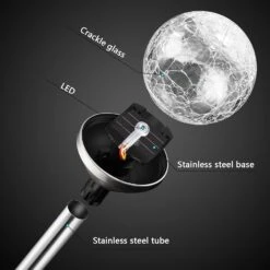 Honoson 6 Pieces Crackle Glass Solar Lights LED Color Changing Solar Lights Outdoor Lawn Lights Solar Lights For Christmas Garden Decor Lights Patio Pathway Lawn Yard Landscape -Xmas Lighting Shop 71E7gXc7XL. AC SL1500