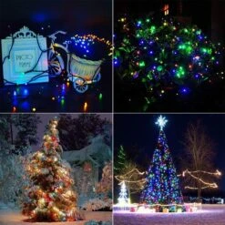 Jnaurb Solar String Lights Outdoor, 72ft 200 LED Solar Fairy Lights With 8 Modes, Waterproof Outdoor String Lights For Patio, Garden, Party, Christmas, Holiday Decorations (Multicolor) -Xmas Lighting Shop 71ENPj2yYTL. AC SL1000