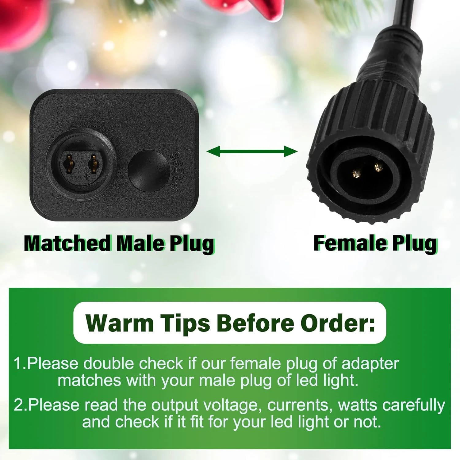 2 Pieces LED Transformer Replacement Class 2 Power Supply For Christmas String Light Inflatable Decorations LED Controller IP44 Waterproof Low Voltage Transformer US Power Adapter (30V6W 0.2 A) 3 2 Pieces LED Transformer Replacement Class 2 Power Supply For Christmas String Light Inflatable Decorations LED Controller IP44 Waterproof Low Voltage Transformer US Power Adapter (30V6W 0.2 A) - Image 3