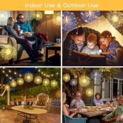 Fairy String Lights Christmas Lights,120 LED 8 Modes Dimmable String Fairy Lights With Remote Control,Waterproof Copper Wire Decorative Hanging Starburst Lights For Christmas Decoration (Warmlight) 9 Fairy String Lights Christmas Lights,120 LED 8 Modes Dimmable String Fairy Lights With Remote Control,Waterproof Copper Wire Decorative Hanging Starburst Lights For Christmas Decoration (Warmlight) -Xmas Lighting Shop 71EfPjQGbrL. AC SL1000