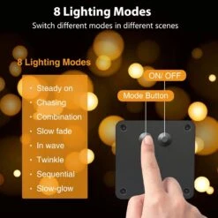 6 Pack Solar String Lights Outdoor Waterproof Total 157FT 480 LED Solar Fairy Lights 8 Modes Copper Wire Twinkle Lights For Patio Yard Trees Garden Christmas Decorations Wedding Party(Warm White) -Xmas Lighting Shop 71EwP vs2SL. AC SL1500