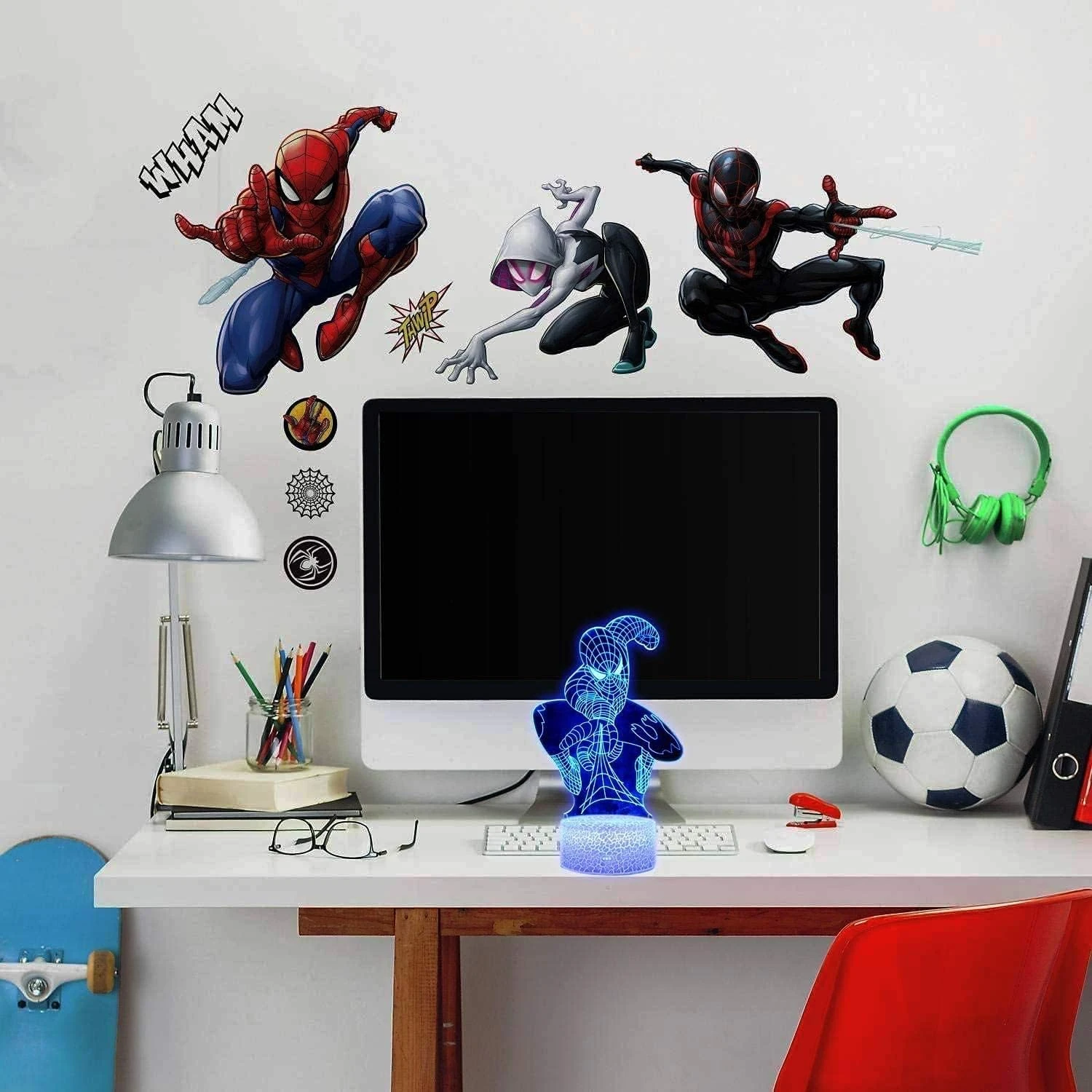 Night Light For Boys And Girls ,XXMANX 3D Nightlight Bedside Lamp 7 Colors Changing Touch & Remote Control Boys Toys Christmas Gifts For Men Kids (Remote & Touch 4 Night Light For Boys And Girls ,XXMANX 3D Nightlight Bedside Lamp 7 Colors Changing Touch & Remote Control Boys Toys Christmas Gifts For Men Kids (Remote & Touch - Image 4