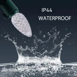 PARKIM Christmas C3 Bulbs Light String 50 LED White Strawberry Xmas Tree Outdoor Indoor Waterproof Decoration Plug In 18 Feet Used For Patio Party Festive Courtyard Home (Cold White) -Xmas Lighting Shop 71FyG8CL. AC SL1500