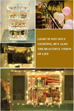 ANZHILE String Lights Plug In Fairy Lights Twinkle Lights Christmas Lights For Indoor Outdoor Bedroom Holiday Decorations,8 Modes Waterproof 33ft 100 LED Warm White,Extendable To 200 LED -Xmas Lighting Shop 71H9vZtg74L. AC SL1182