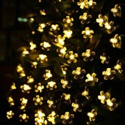 Fairy Lights Christmas Decorative Flower String Lights 33 Feet 100 LEDs, 8 Flash Modes With Tail Plug Connectable Cherry Flower Decorations Novelty Light For Party, Patio, Wedding, Home And Garden -Xmas Lighting Shop 71I0k3yU21L. AC SL1200