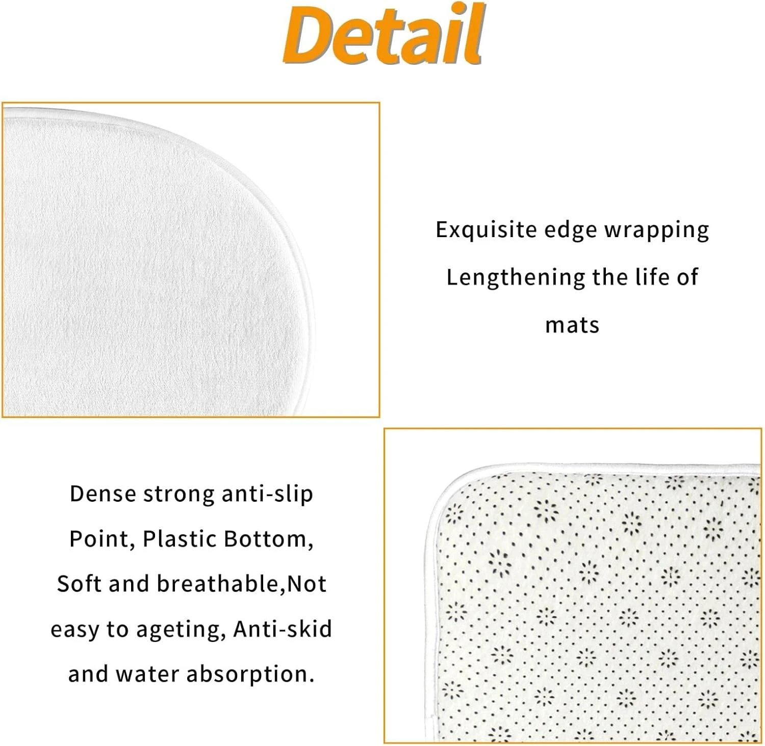 LAYINUSG 4Pcs Nightmare Before Christmas Shower Curtain Set With Non-Slip Rugs, Toilet Lid Cover And Bath Mat, Halloween Xmas Winter Holiday Bathroom Decor Sets With 12 Hooks 72 X 72 Inches 8 LAYINUSG 4Pcs Nightmare Before Christmas Shower Curtain Set With Non-Slip Rugs, Toilet Lid Cover And Bath Mat, Halloween Xmas Winter Holiday Bathroom Decor Sets With 12 Hooks 72 X 72 Inches - Image 8