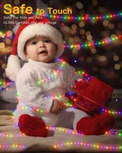 Ollny Christmas Lights Outdoor Indoor, 400LED 131ft Christmas Tree Lights, String Lights IP67 Waterproof 8 Modes Fairy Lights Plug In For House Party Yard Decorations (Multicolor) -Xmas Lighting Shop 71JCbqc0zXL. AC SL1500