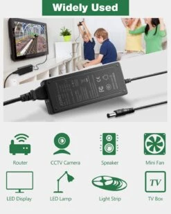 JOVNO 5V 15A Adapter, 100-240V AC To DC 5 Volt 15 Amp 75W Power Supply, 12A 10A 9A 8A Converter RGB LEDs Driver 5.5x2.5mm Tip 7.5ft Cord For Christmas Lights WS2812B WS2811 WS2813 SK6812 LED Strips -Xmas Lighting Shop 71JKPbVnH1L. AC SL1500