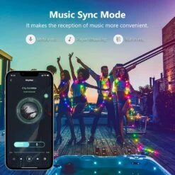 33Ft Smart Fairy String Lights, 100 LEDs APP Controlled USB Led String Fairy Lights With Remote Control, RGB Led Twinkle Lights Music Sync Halloween Lights For Christmas Room Bedroom Party Home Decor -Xmas Lighting Shop 71JqrTrYUL. AC SL1500