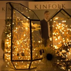 Minetom Fairy Lights Plug In, 40Ft 120 LED Waterproof Copper Wire Firefly Lights, With UL Adaptor, Starry String Lights For Wedding Indoor Outdoor Christmas Garden Decoration, Warm White(No Remote) -Xmas Lighting Shop 71Jx2em6 yL. AC SL1500