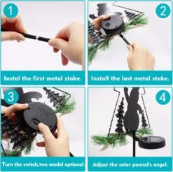 48 Inch Tall 20 LEDs Solar Garden Lights Tree Outdoor, 2 Pack Christmas Tree Lights Multi-Color Pine Lights For Garden Patio Pathway Lights Xmas Snowman Decors 2 Modes (Flicker Light & Constant) 13 48 Inch Tall 20 LEDs Solar Garden Lights Tree Outdoor, 2 Pack Christmas Tree Lights Multi-Color Pine Lights For Garden Patio Pathway Lights Xmas Snowman Decors 2 Modes (Flicker Light & Constant) -Xmas Lighting Shop 71K6QPokjQL. AC SL1500