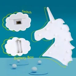 Bivisen Unicorn LED Night Light, Led Unicorn Lamps, Battery Opearted Table Led Lights Wall Decoration For Party/Wedding/Kid Birthday Party/Girls Bedroom/Living Room/Christmas (Rainbow Head) 11 Bivisen Unicorn LED Night Light, Led Unicorn Lamps, Battery Opearted Table Led Lights Wall Decoration For Party/Wedding/Kid Birthday Party/Girls Bedroom/Living Room/Christmas (Rainbow Head) -Xmas Lighting Shop 71K9Twg72BL. AC SL1500
